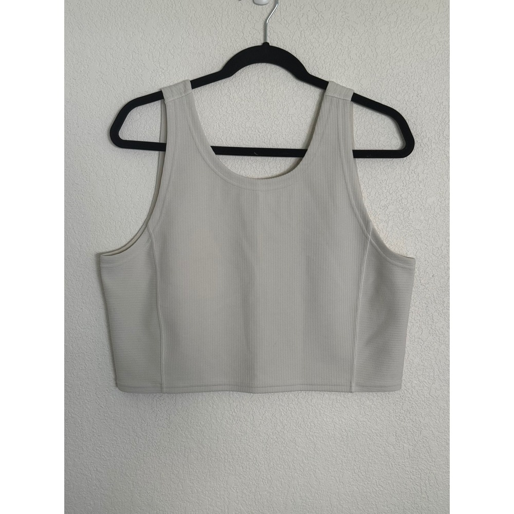 Lululemon Ribbed Softstream Cropped Tank Top Sz 14